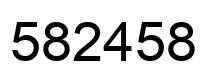 Número 582458 imagen negro