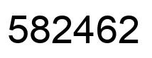 Número 582462 imagen negro