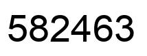 Número 582463 imagen negro