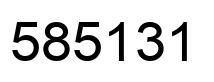 Número 585131 imagen negro