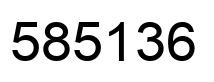 Número 585136 imagen negro