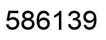 Número 586139 imagen negro
