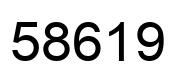 Number 58619 black image