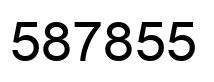 Number 587855 black image
