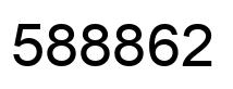 Number 588862 black image