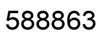 Number 588863 black image