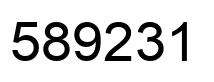 Número 589231 imagen negro