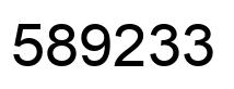 Número 589233 imagen negro