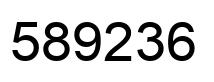 Número 589236 imagen negro