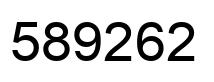 Número 589262 imagen negro