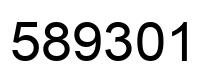 Number 589301 black image