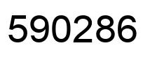 Number 590286 black image