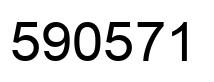 Number 590571 black image