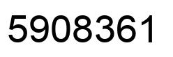 Number 5908361 black image