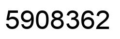Number 5908362 black image
