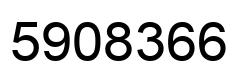 Number 5908366 black image
