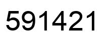 Número 591421 imagen negro