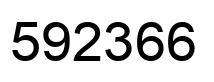 Number 592366 black image