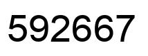 Número 592667 imagen negro