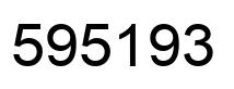 Number 595193 black image