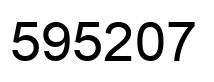 Número 595207 imagen negro