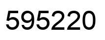 Number 595220 black image