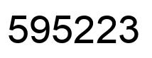 Número 595223 imagen negro