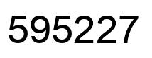 Número 595227 imagen negro