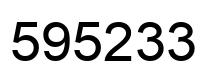 Número 595233 imagen negro