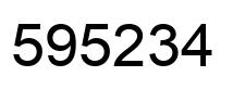 Número 595234 imagen negro
