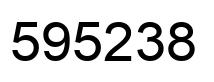 Número 595238 imagen negro
