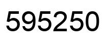 Número 595250 imagen negro