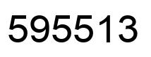 Number 595513 black image
