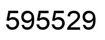 Number 595529 black image