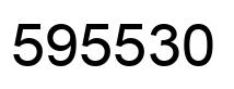 Number 595530 black image