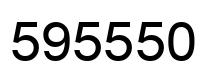 Number 595550 black image
