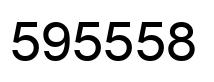 Number 595558 black image