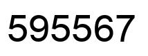Number 595567 black image
