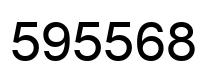 Number 595568 black image