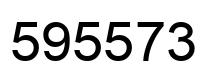 Number 595573 black image