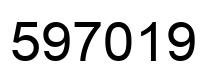 Número 597019 imagen negro