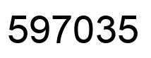 Número 597035 imagen negro
