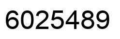 Número 6025489 imagen negro