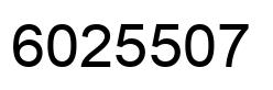 Number 6025507 black image