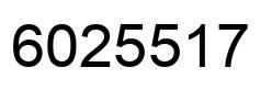Número 6025517 imagen negro
