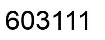 Número 603111 imagen negro