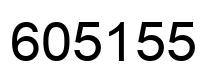 Number 605155 black image