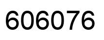 Number 606076 black image