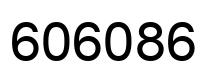 Number 606086 black image
