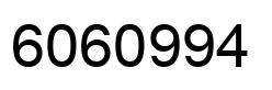 Número 6060994 imagen negro